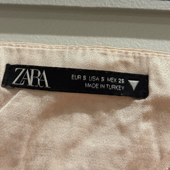 Zara Cut-Out Satin Effect Crop Top – Champagne Beige - Picture 8 of 8